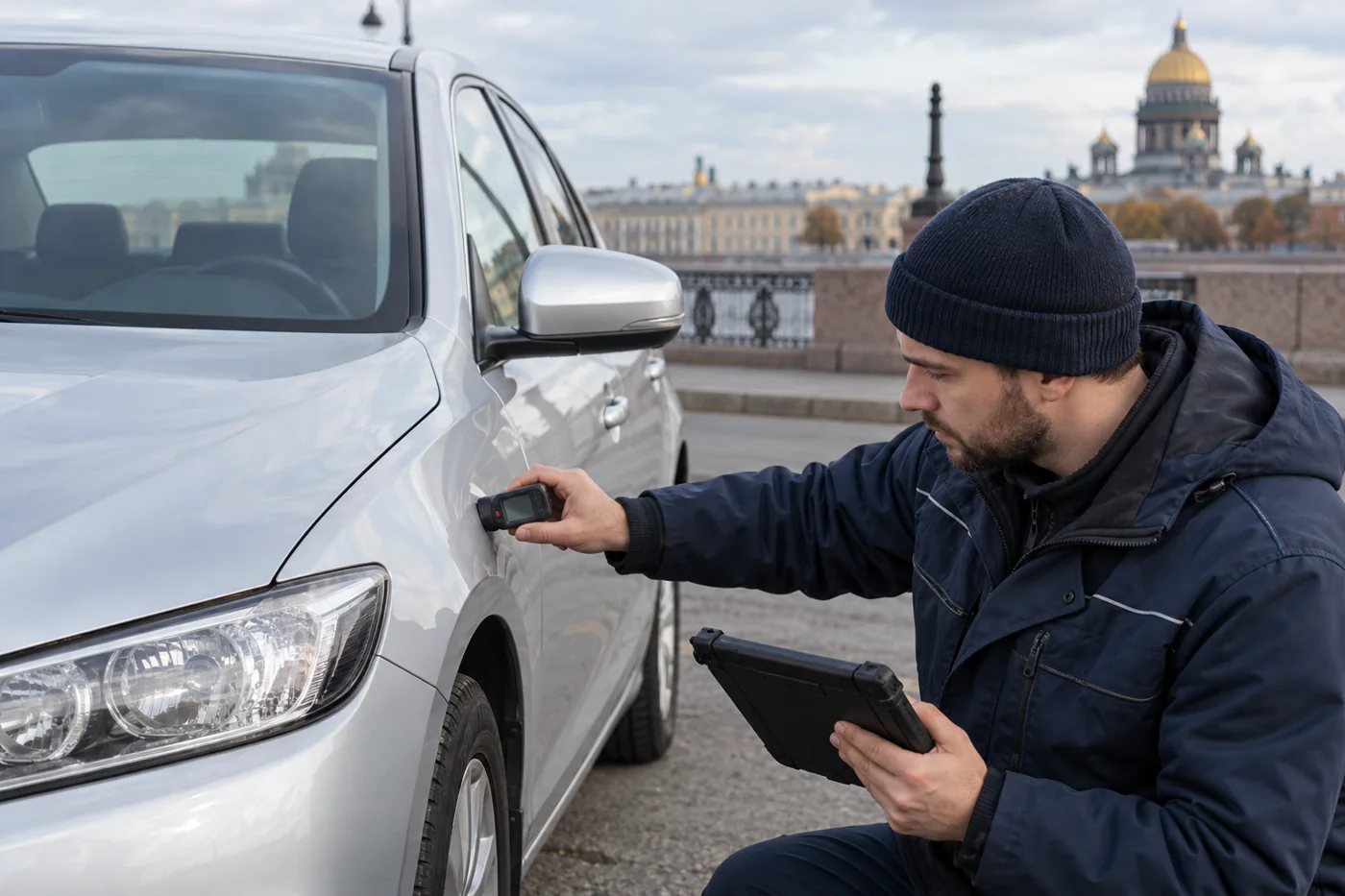 Осмотр подержанного автомобиля перед покупкой